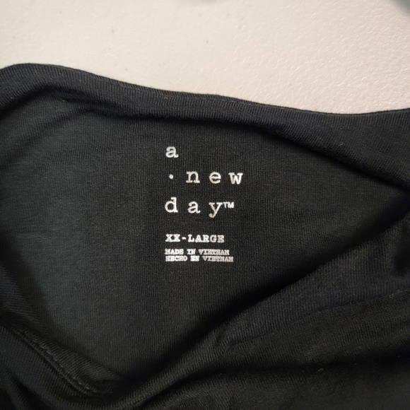 A New Day Women's Long Sleeve Knit Ballet Maxi Dress Black Size XXL - Picture 4 of 6